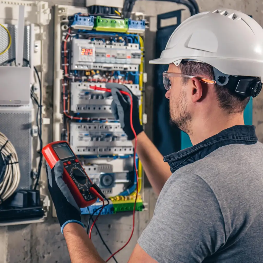 Instalação de iluminação LED comercial