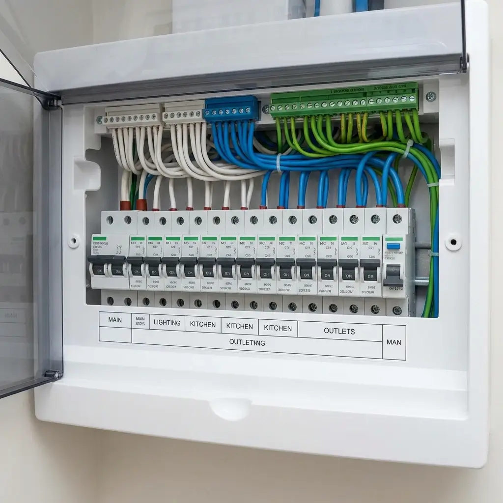 Instalação elétrica industrial trifásica